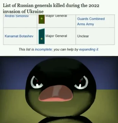zafrasowany - Lista zabitych rosyjskich generałów na wikipedii #rosja #wojna #ukraina