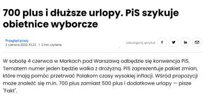 JanuszKarierowicz - @Harcot: PiS już szykuje 700+, więcej rozdawnictwa receptą na kry...