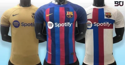 M.....6 - Barcelona zaprezentowała nowe stroje na sezon 2022/23.
#mecz #barcelona