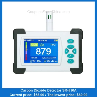n____S - Carbon Dioxide Detector SR-510A
Cena: $68.99 (najniższa w historii: $69.99)...