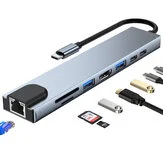 duxrm - Wysyłka z magazynu: CN
Mechzone 8 In 1 USB-C Hub Docking Station Type-C to U...