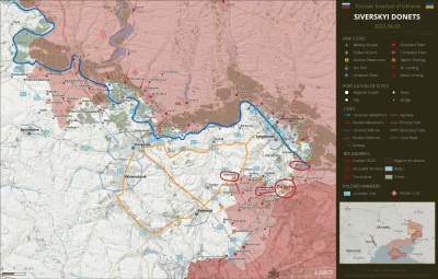 JanLaguna - Mapa nr 5, Zaznaczone wioski Biłohoriwka, Komyzuwacha, Toszkiwka oraz mia...