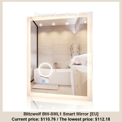 n____S - Blitzwolf BW-SML1 Smart Mirror [EU]
Cena: $110.76 (najniższa w historii: $1...