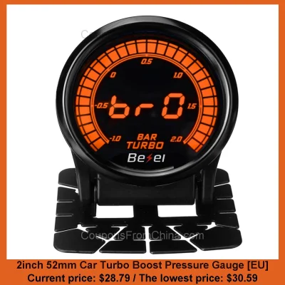 n____S - 2inch 52mm Car Turbo Boost Pressure Gauge [EU]
Cena: $28.79 (najniższa w hi...