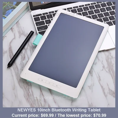 n____S - NEWYES 10inch Bluetooth Writing Tablet
Cena: $69.99 (najniższa w historii: ...