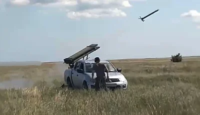 Aryo - Ukraińskie samoróbki MLRS na podwoziu pick-upa stosujące rakiety S-8. Skuteczn...