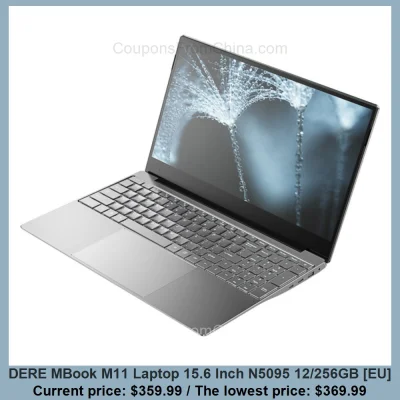 n____S - DERE MBook M11 Laptop 15.6 Inch N5095 12/256GB [EU]
Cena: $359.99 (najniższ...