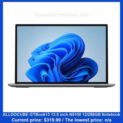 n____S - ALLDOCUBE GTBook13 13.5 inch N5100 12/256GB Notebook
Cena: $319.99
Koszt w...