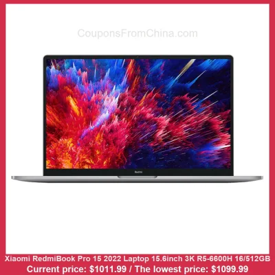 n____S - Xiaomi RedmiBook Pro 15 2022 Laptop 15.6inch 3K R5-6600H 16/512GB
Cena: $10...