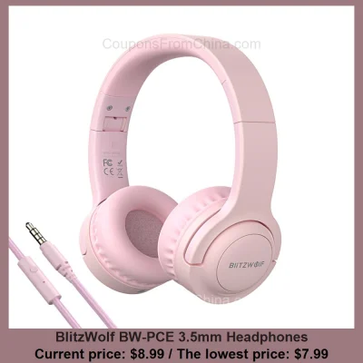 n____S - BlitzWolf BW-PCE 3.5mm Headphones
Cena: $8.99 (najniższa w historii: $7.99)...