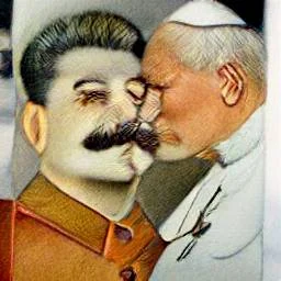 23Yes - Jakiś papież całuje kogoś 

#wykopobrazapapieza #stalin