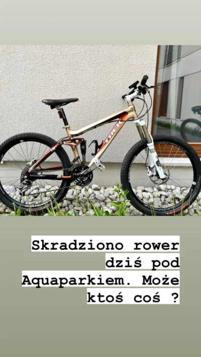 StaryWedrowiec - Kumplowi ukradli rower Trek Fuel EX8 z 2009 roku.

Pożyczył lasce,...
