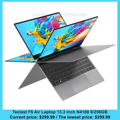 n____S - Teclast F6 Air Laptop 13.3 inch N4100 8/256GB
Cena: $299.99 (najniższa w hi...