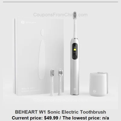 n____S - BEHEART W1 Sonic Electric Toothbrush
Cena: $49.99
Koszt wysyłki: $0.07
Sk...