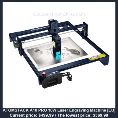 n____S - ATOMSTACK A10 PRO 10W Laser Engraving Machine [EU]
Cena: $499.99 (najniższa...
