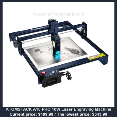 n____S - ATOMSTACK A10 PRO 10W Laser Engraving Machine
Cena: $499.99 (najniższa w hi...