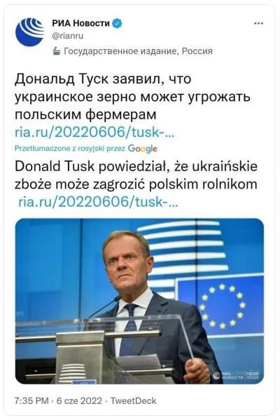 msqs1911 - Donald Tusk w służbie rosyjskiej państwowej propagandy - rządowa agencja p...