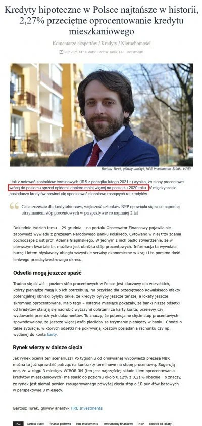 Tommy__ - Chłop naganiał na kredyty mówiąc że do 2029 nie będzie w Polsce wysokich st...