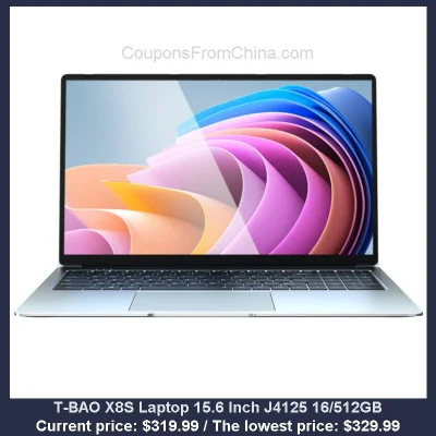 n____S - T-BAO X8S Laptop 15.6 Inch J4125 16/512GB
Cena: $319.99 (najniższa w histor...