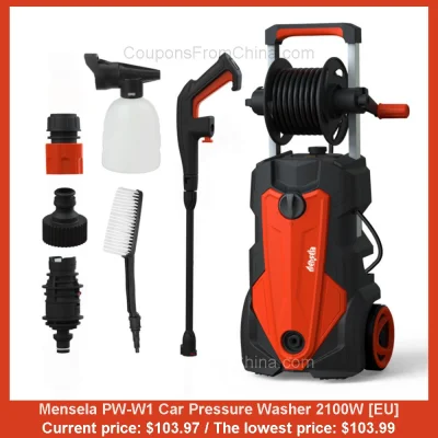 n____S - Mensela PW-W1 Car Pressure Washer 2100W [EU]
Cena: $103.97 (najniższa w his...