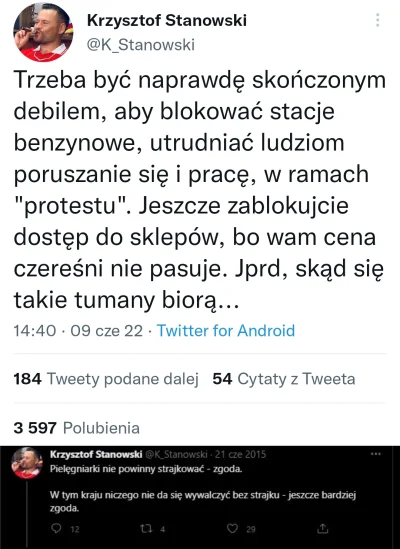 Logan00 - #protest #stanowski #strajk 

DLACZEGO STRAJKUJECIE JAK JA MAM ZATANKOWAĆ