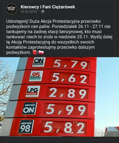 chrusto - Kiedyś to były ceny i protesty.

Teraz też są.


#paliwo #protest #polska #...