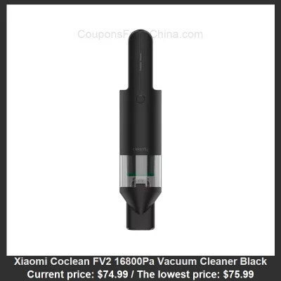 n____S - Xiaomi Coclean FV2 16800Pa Vacuum Cleaner Black
Cena: $74.99 (najniższa w h...
