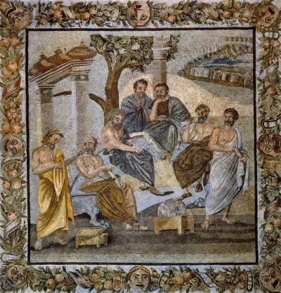 IMPERIUMROMANUM - Mozaika ukazująca grupę filozofów z Aten

Mozaika rzymska z I wie...