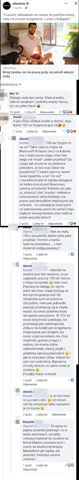 P.....c - No co ja wam tutaj mogę napisać. Czysty #blackpill 

 "od śmieci nie przyj...