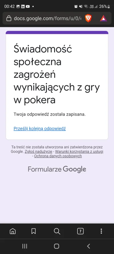 Rudagast - @piehtolenierobie: powodzenia. Ja ze swoimi ankietami zapitalałem po ludzi...