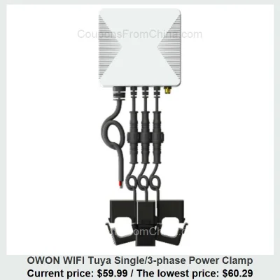 n____S - OWON WIFI Tuya Single/3-phase Power Clamp
Cena: $59.99 (najniższa w histori...