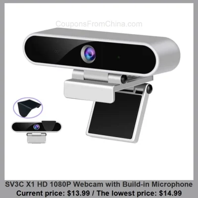 n____S - SV3C X1 HD 1080P Webcam with Build-in Microphone
Cena: $13.99 (najniższa w ...
