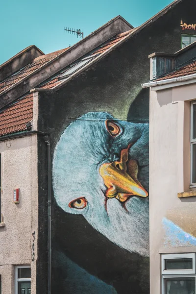 lebele - A ku ku - jeden z wielu murali w Bristolu

#fotografia #graffiti #podroze #b...