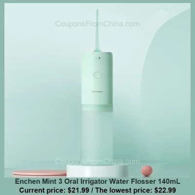 n____S - Enchen Mint 3 Oral Irrigator Water Flosser 140mL
Cena: $21.99 (najniższa w ...