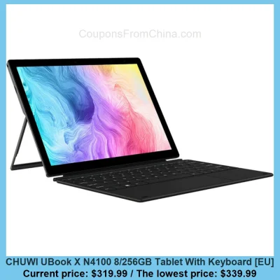n____S - CHUWI UBook X N4100 8/256GB Tablet With Keyboard [EU]
Cena: $319.99 (najniż...