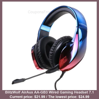 n____S - BlitzWolf AirAux AA-GB3 Wired Gaming Headset 7.1
Cena: $21.99 (najniższa w ...