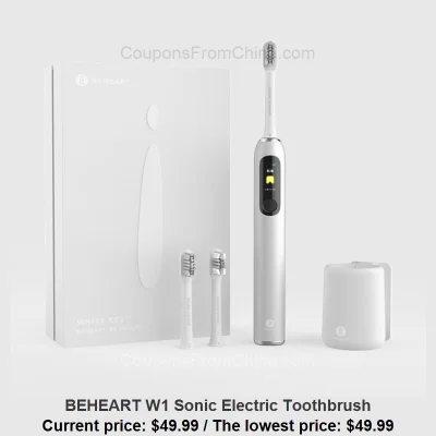 n____S - BEHEART W1 Sonic Electric Toothbrush
Cena: $49.99 (najniższa w historii: $4...