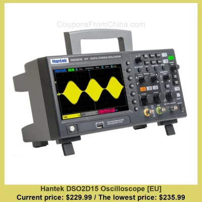 n____S - Hantek DSO2D15 Oscilloscope [EU]
Cena: $229.99 (najniższa w historii: $235....