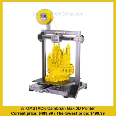 n____S - ATOMSTACK Cambrian Max 3D Printer
Cena: $489.99 (najniższa w historii: $499...