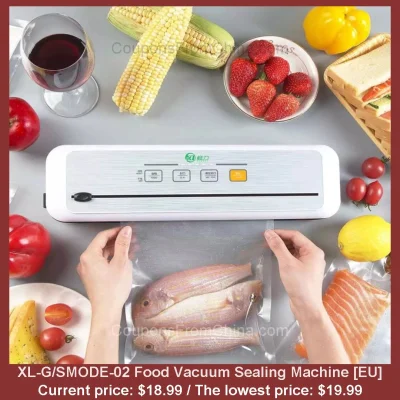 n____S - XL-G/SMODE-02 Food Vacuum Sealing Machine [EU]
Cena: $18.99 (najniższa w hi...
