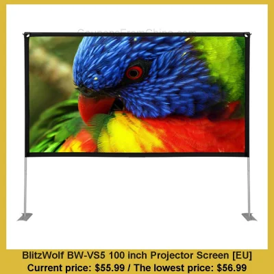 n____S - BlitzWolf BW-VS5 100 inch Projector Screen [EU]
Cena: $55.99 (najniższa w h...