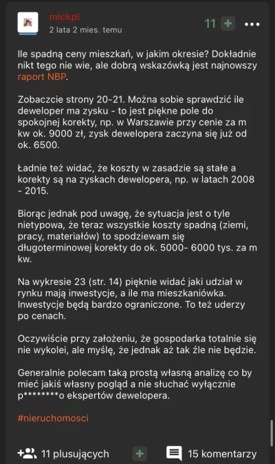 NapoleonWybuchowiec - Ten wpis wykopowego guru tagu nieruchomości ma już 2 lata i 2 m...