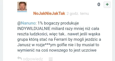 wilhelm99 - No ale przecież to nic złego, że garstka najbogatszych będzie sobie mogła...