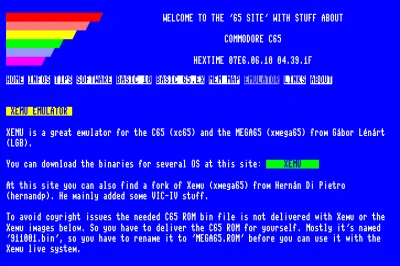 M.....T - https://65site.de/emulator.php
https://github.com/lgblgblgb/xemu
https://...