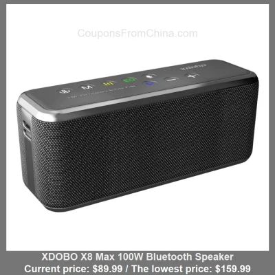 n____S - XDOBO X8 Max 100W Bluetooth Speaker
Cena: $89.99 (najniższa w historii: $15...
