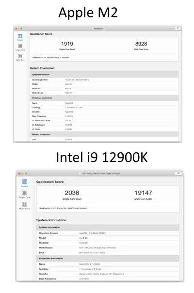 Pan_Slon - Apple vs intel przy jednym rdzeniu

Nowy układ M2 w podstawowej wersji p...