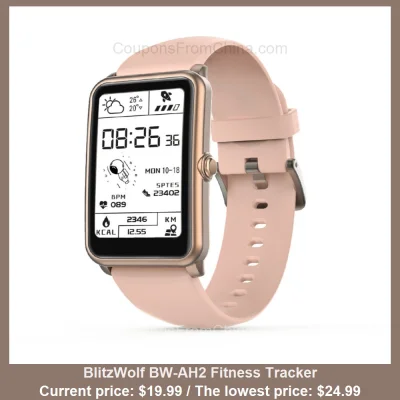 n____S - BlitzWolf BW-AH2 Fitness Tracker
Cena: $19.99 (najniższa w historii: $24.99...
