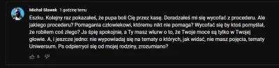 B.....r - Atakujo jego i rodzine. A co ten redaktur ci z rodzina zrobil? A no zasuger...