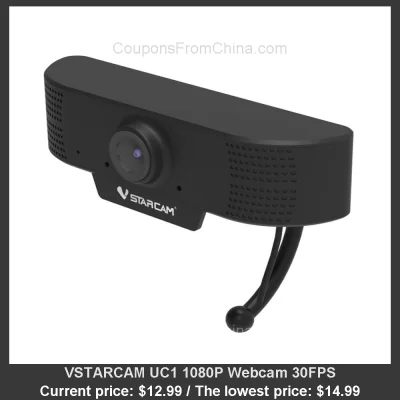 n____S - VSTARCAM UC1 1080P Webcam 30FPS
Cena: $12.99 (dotąd najniższa w historii: $...
