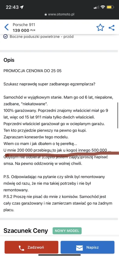 ufo369 - Przeglądam otomoto i trafiłem na taką perełkę. A może ja coś zle interpretuj...